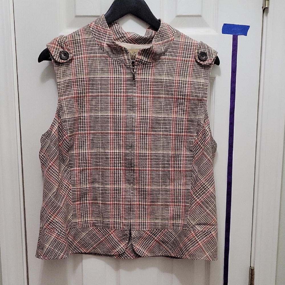 Peck & Peck Weekend Plaid Vest
